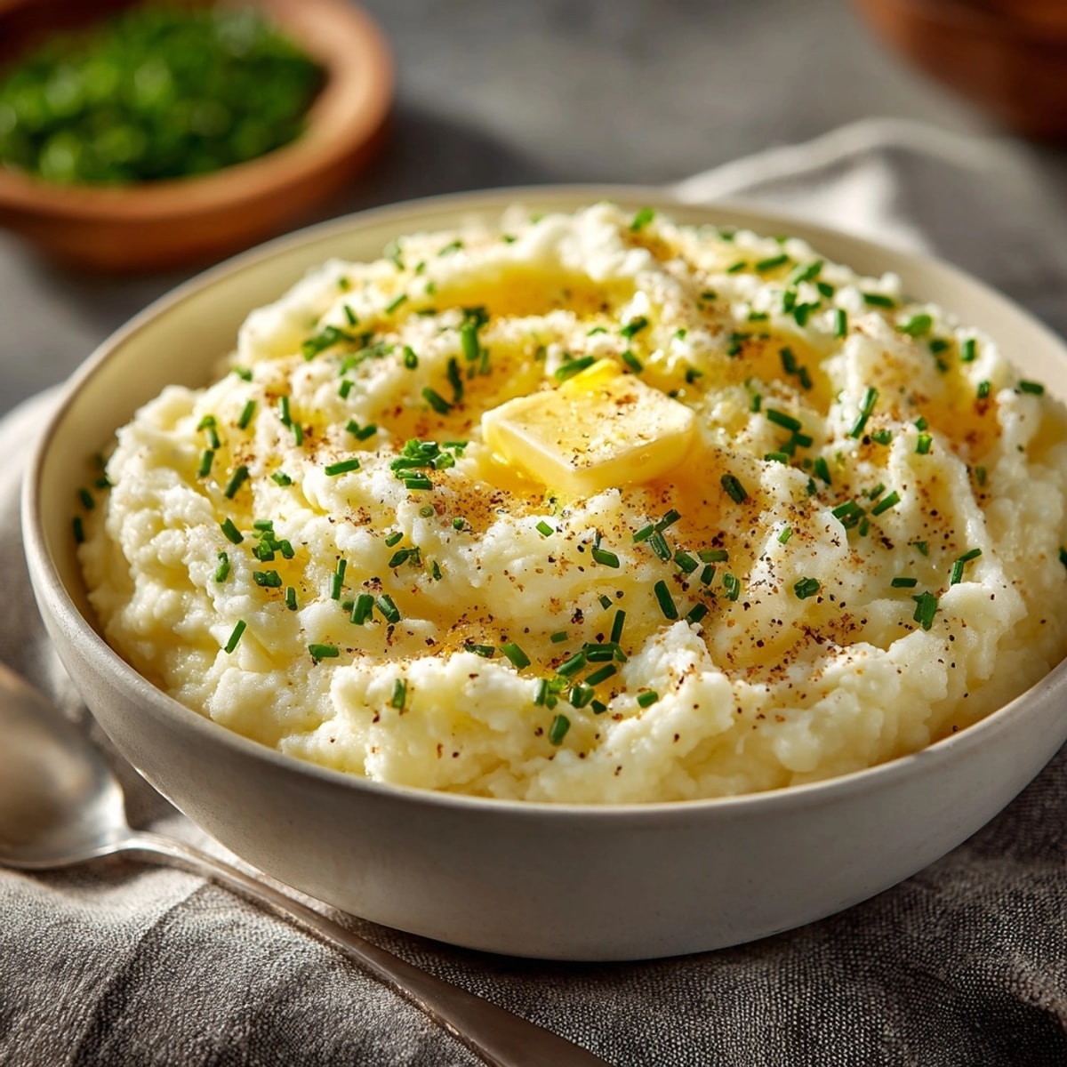 Steaming Cauliflower “Mashed Potatoes” – a healthy, velvety smooth alternative to traditional mashed potatoes.
