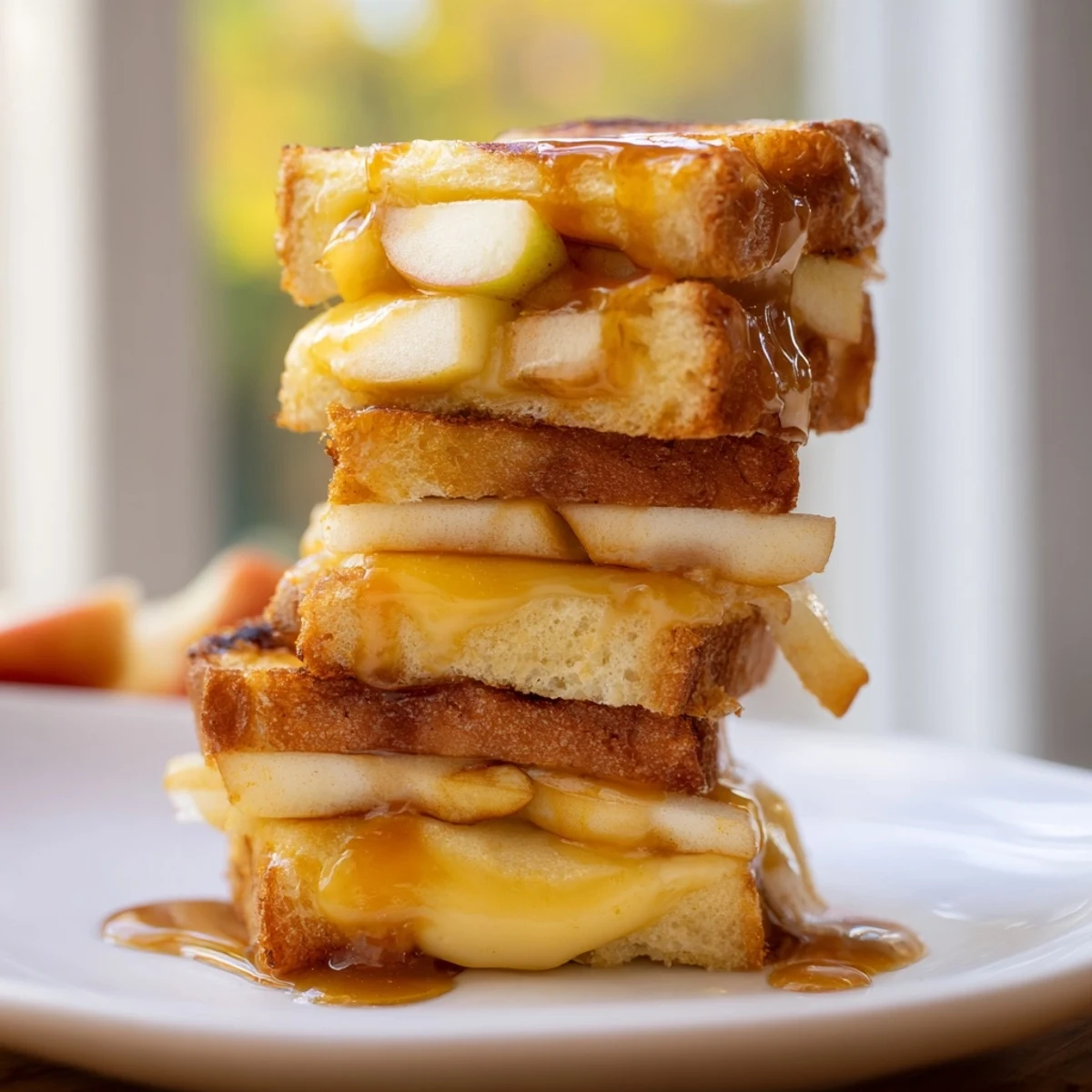 Caramel Apple Mini Grilled Cheese