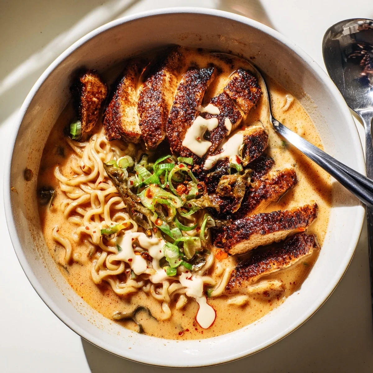 Fiery Chicken Creamy Garlic Ramen