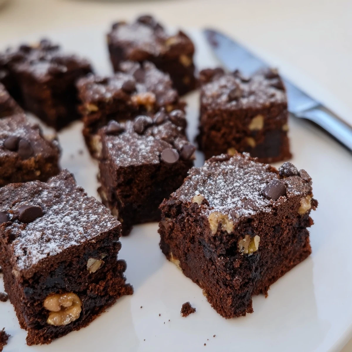 Rich, fudgy zero-waste brownies made from leftover nut-milk pulp.  