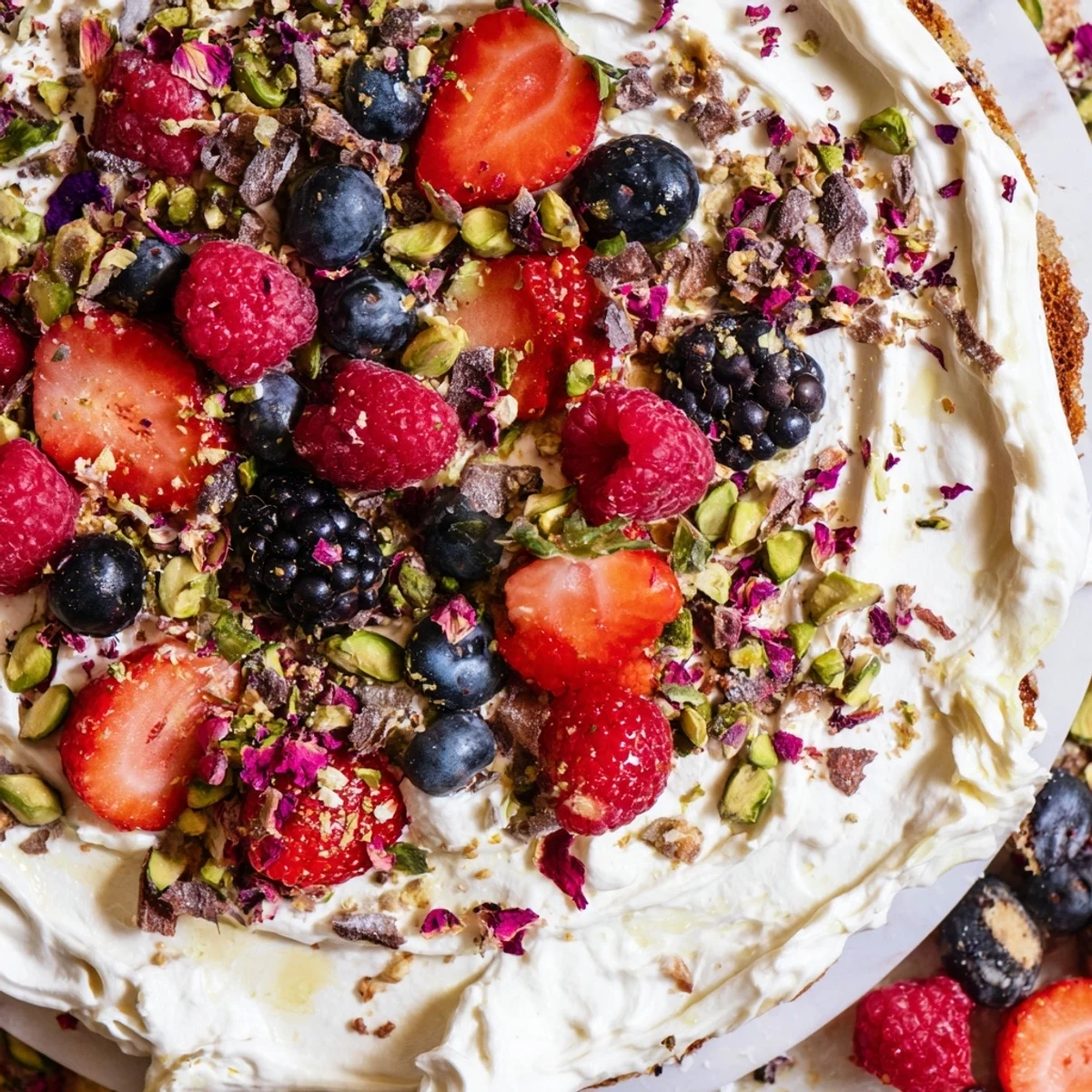 Vibrant Butter Board Dessert featuring cream cheese, sweet toppings, and toasted bread slices.  