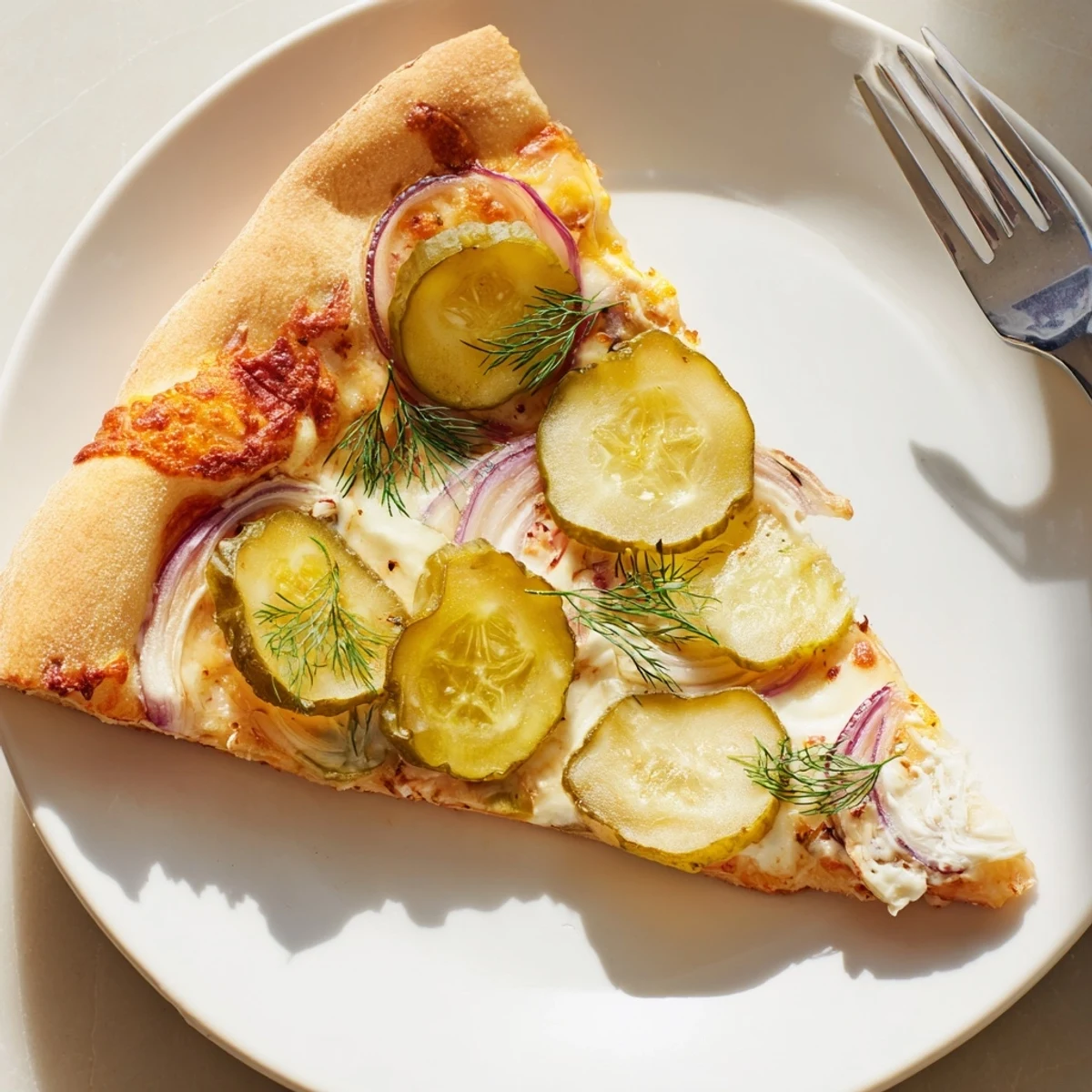 Pickle Pizza Crème Fraîche Dill