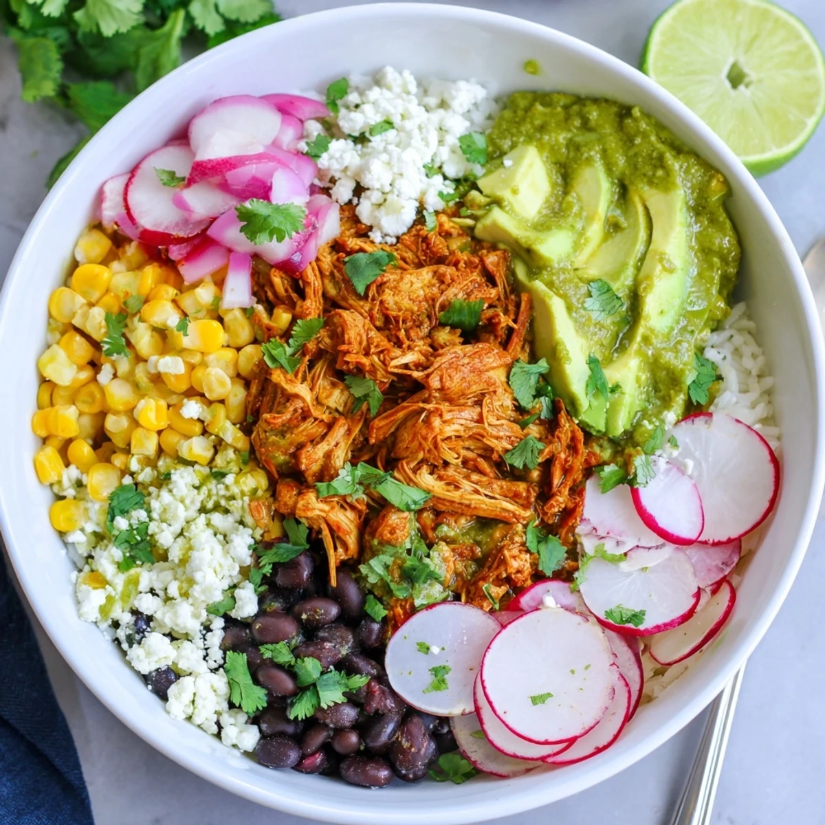 Green Enchiladas Rice Bowl