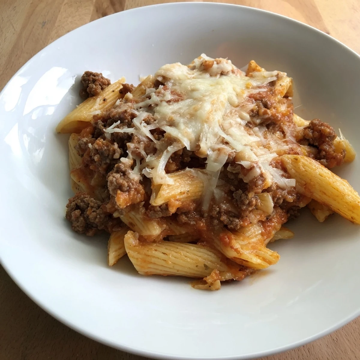 Cheesy Beef Penne Bake