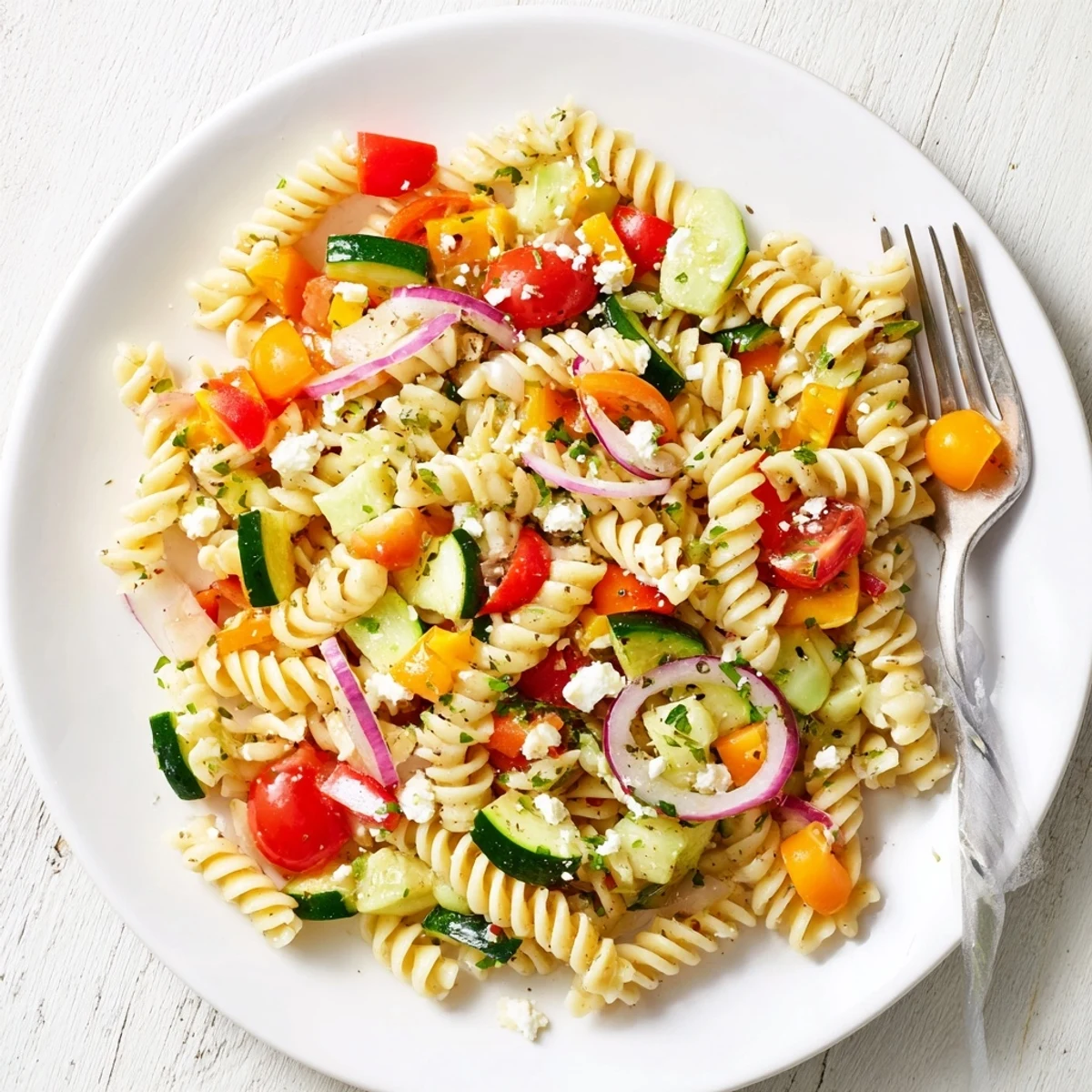 Pasta Salad Seasonal Veggies
