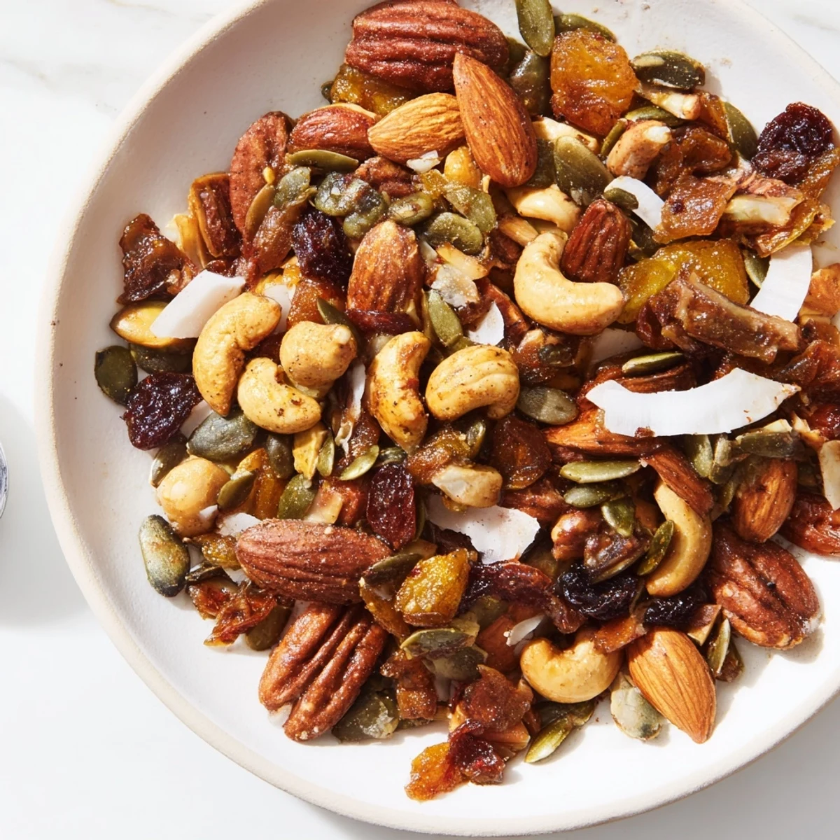 Delicious homemade Nutty Nosh Squirrel Snack Mix, ideal for sharing this snack at your party.