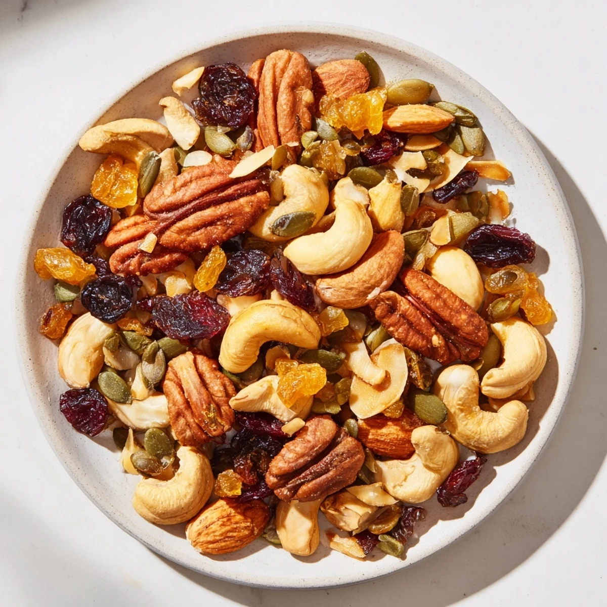 Sweet and salty Nutty Nosh Squirrel Snack Mix, offering a satisfying crunch in every handful.