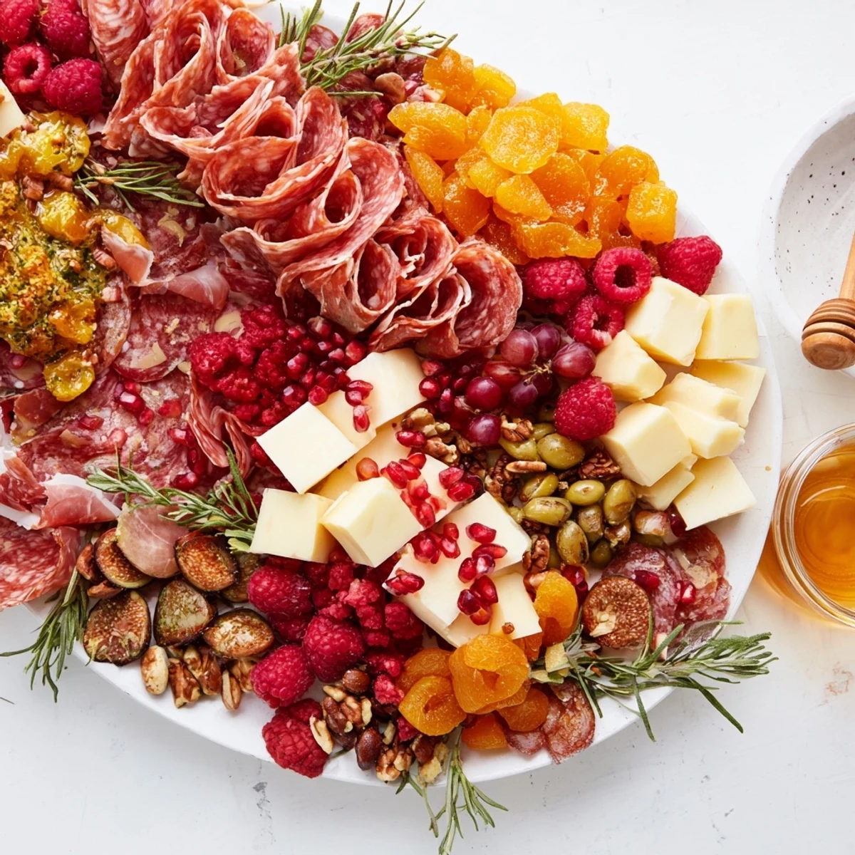 Festive Stocking Charcuterie Board, overflowing with colorful meats, cheeses, and fruits for holiday cheer.