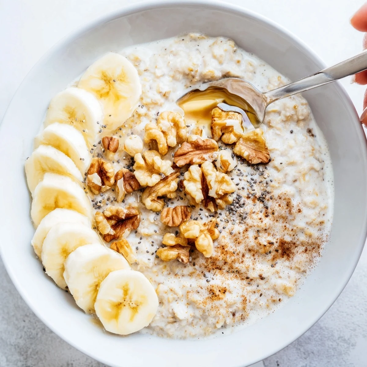 Microwave Banana Oats Bowl