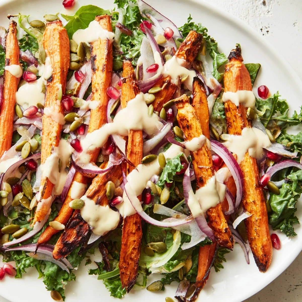 Roasted Carrot Tahini Lemon