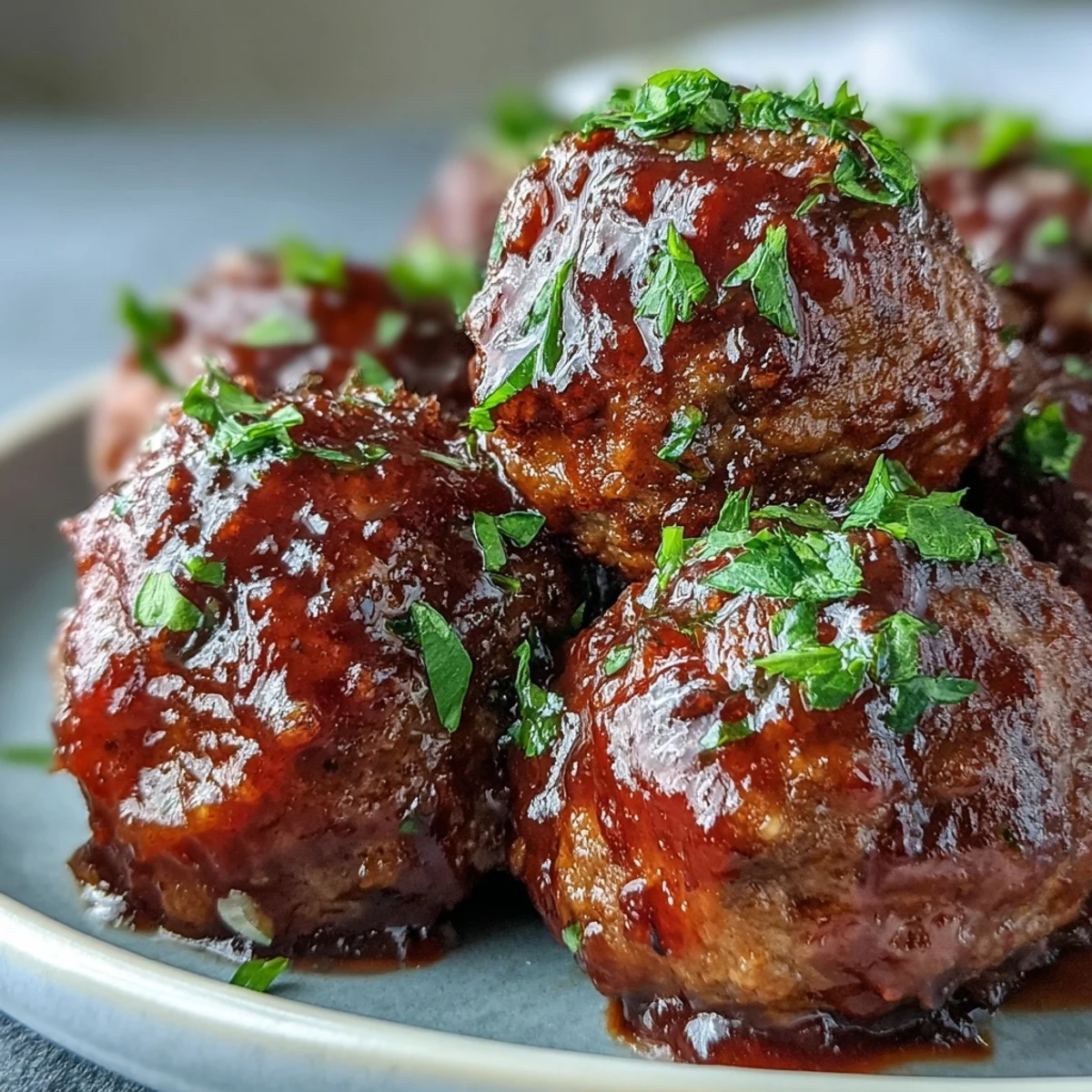 Tender Grape Jelly and Chili Sauce Meatballs simmer in a glossy sweet and tangy sauce inside a slow cooker.
