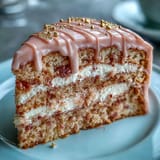 Rosé velvet cake with rich cream cheese frosting, perfect for bridal showers.
