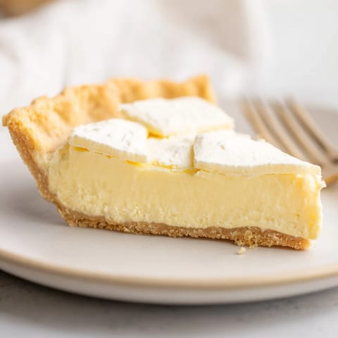 Delightful water pie featuring a silky filling and crumbly, sugary crust.  