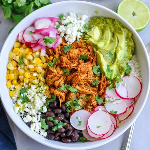 Green Enchiladas Rice Bowl