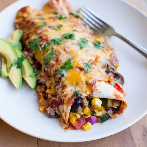 Farmers Market Vegetarian Enchiladas