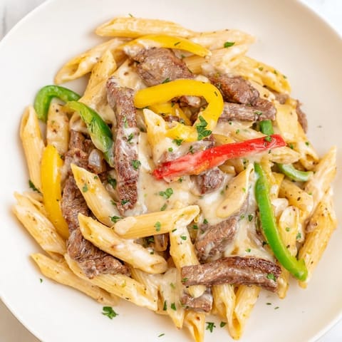 Philly Cheese Steak Pasta