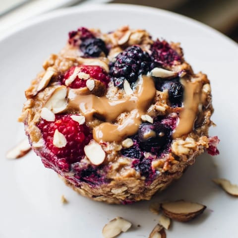 Baked Oatmeal Cups Berries