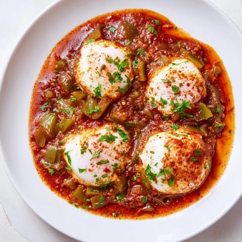 Poached Eggs in Spiced Tomato