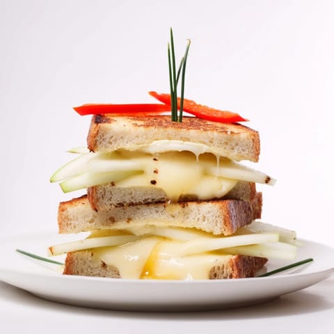 Brie Apple Honey Grilled Cheese