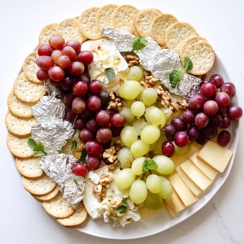 Sparkling Grape Silver Cracker Platter