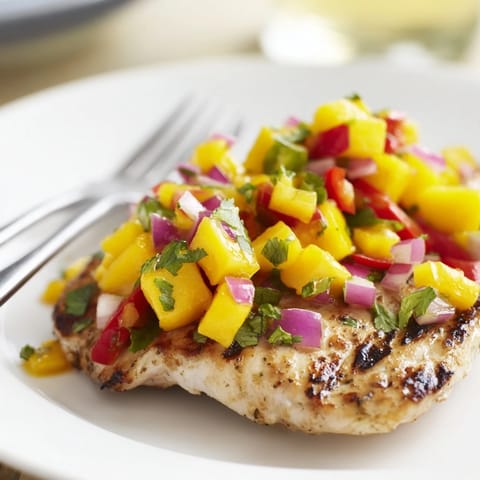 Grilled Mango Salsa Chicken