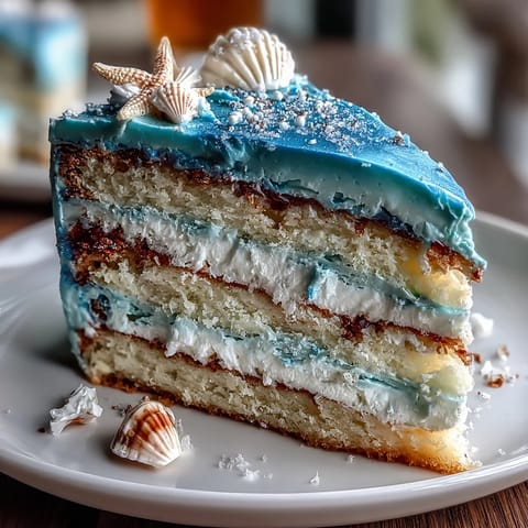 Pisces Ocean Blue Cake