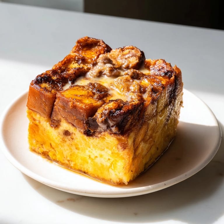 This warm French Toast Bake features a crispy, caramelized top and custardy, soft inside, perfect for serving.