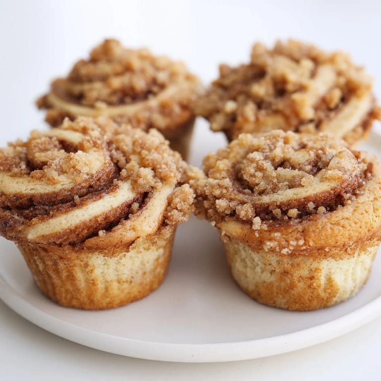 These comforting Lightened Christmas Coffee Cake Muffins promise a delightful mix of flavors and textures, ready to enjoy warm.