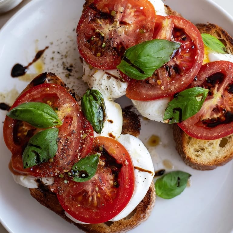 Italian-inspired Tomato Burrata Toast: the vibrant colors of ripe tomatoes topping creamy cheese and crispy sourdough.