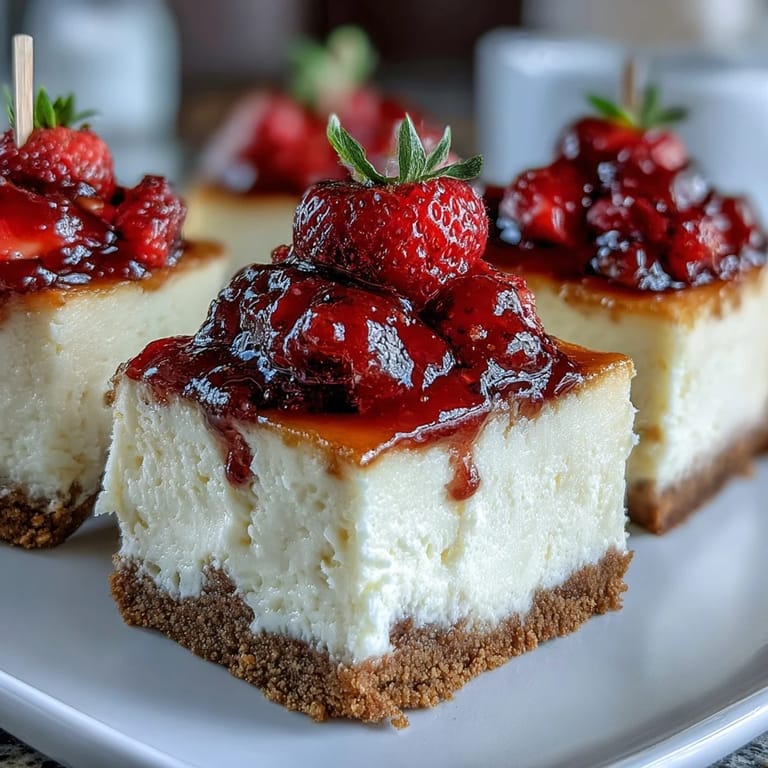 Creamy mini cheesecakes baked in golden graham cracker crusts, crowned with juicy berries and celebratory diploma picks for graduation parties.